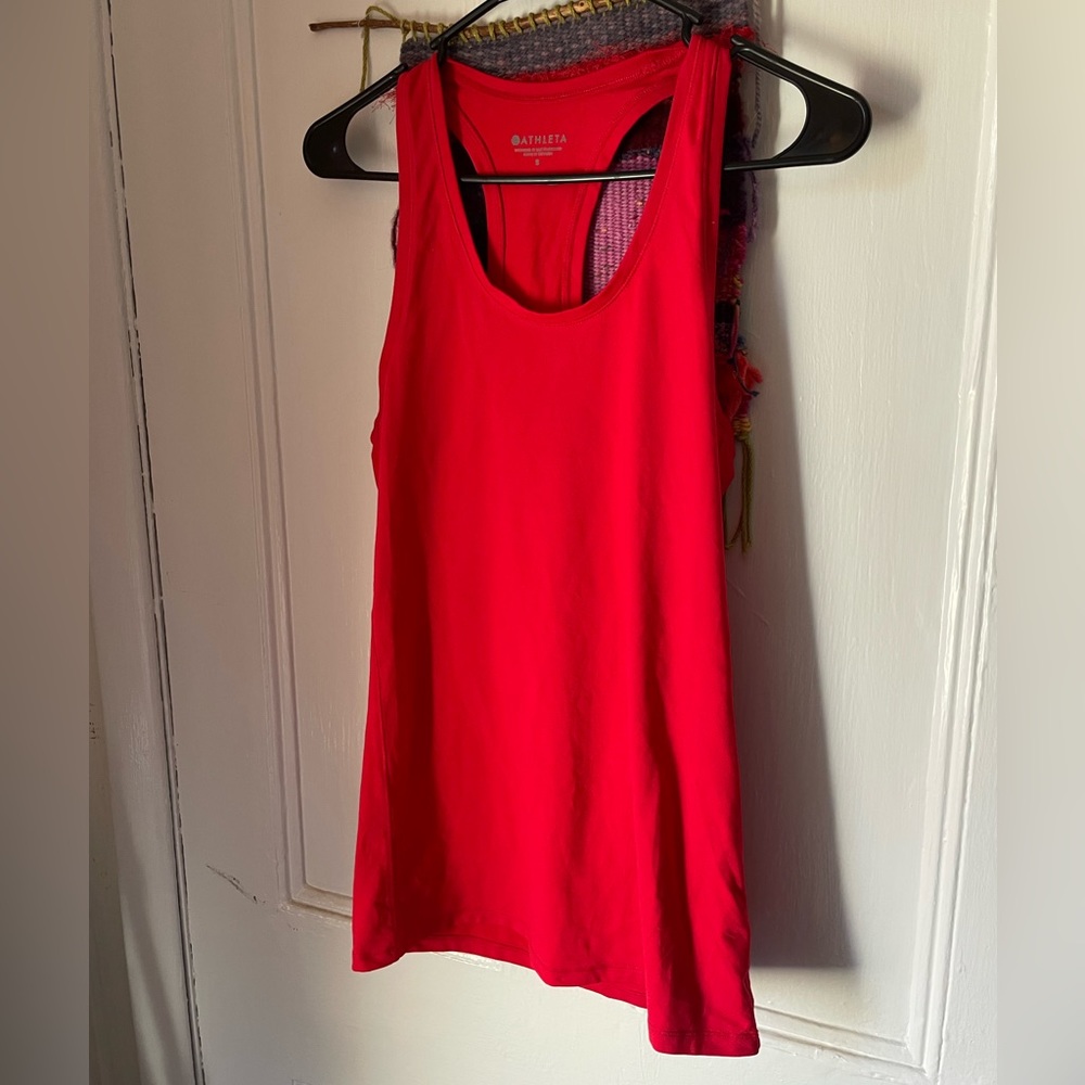 Red Athleta Tank Top